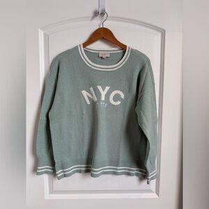 LOFT Outlet Mint Green NYC Sweater